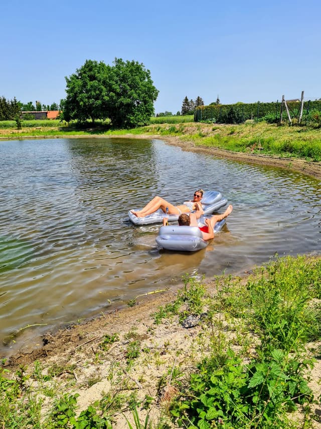 Paar auf dem See